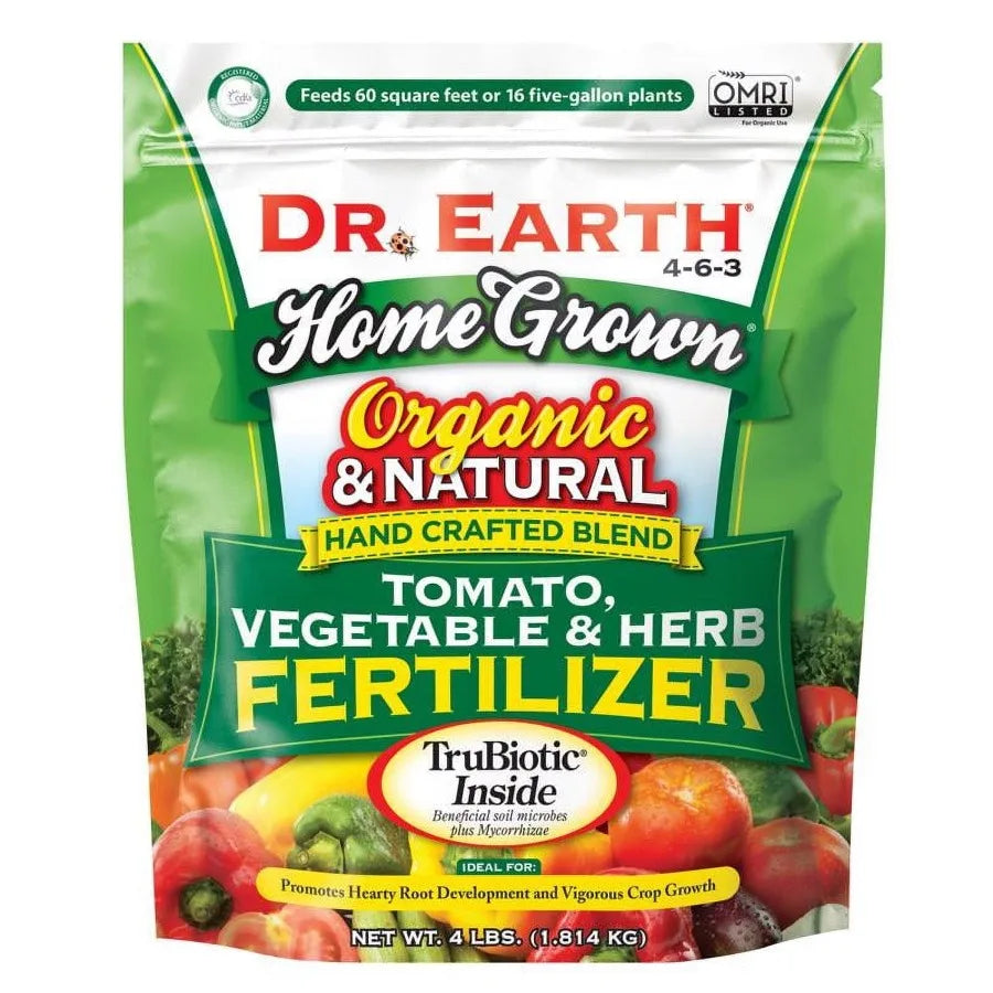 Dr. Earth Organic Natural Home Grown Tomato and Vegetable Food 463 Fertilizer 4 lb.