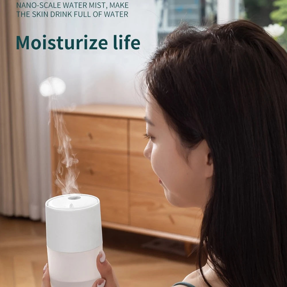 300ml Essential Oil Diffuser, Ultrasonic Humidifier & Air Purifier with 7 Color LED Night Light | Quiet Operation, Includes Rela