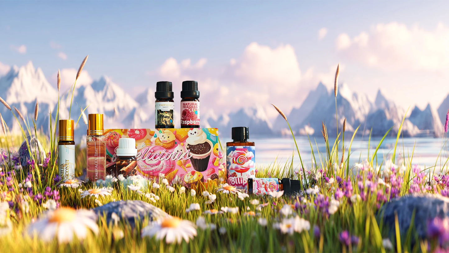 6PCS 10ML Fruits Essential Oils Skincare original imported perfumes-Mango Apple Cherry Strawberry Blueberry Raspberry