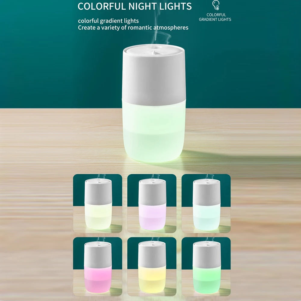300ml Essential Oil Diffuser, Ultrasonic Humidifier & Air Purifier with 7 Color LED Night Light | Quiet Operation, Includes Rela