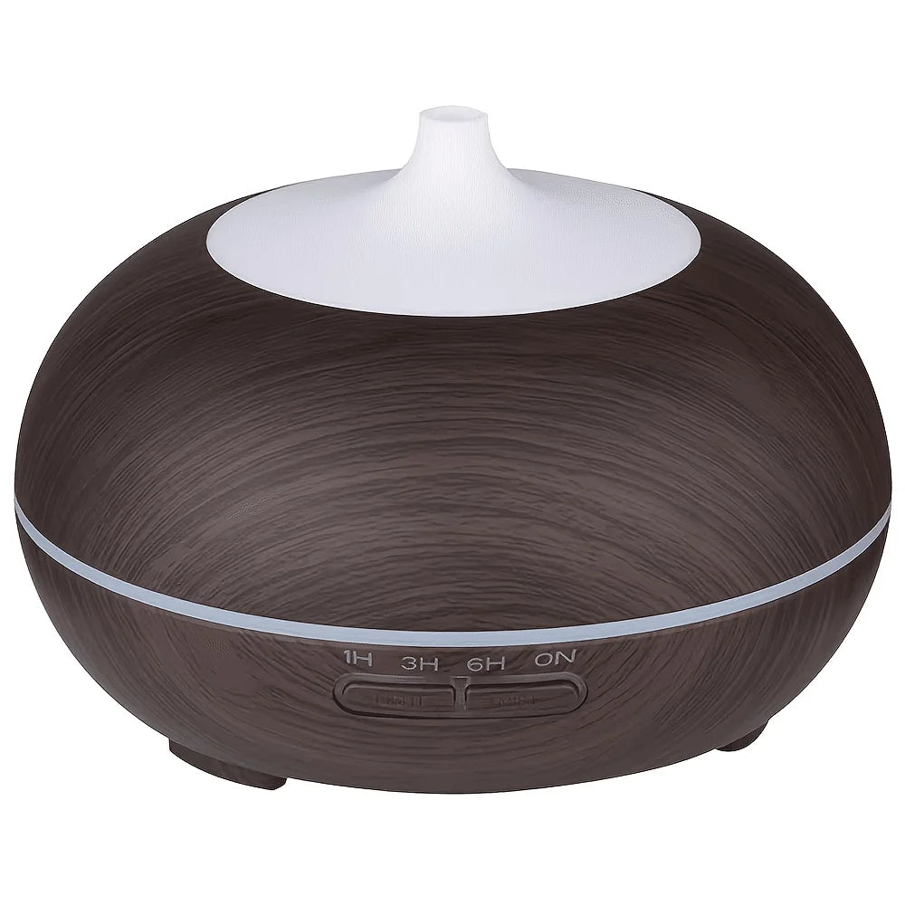 Ultrasonic Aromatherapy Diffuser With 6 Essential Oils 18.6oz Cool Mist Humidifier Auto Shut-Off Timer 7Color LED Light 110/220V