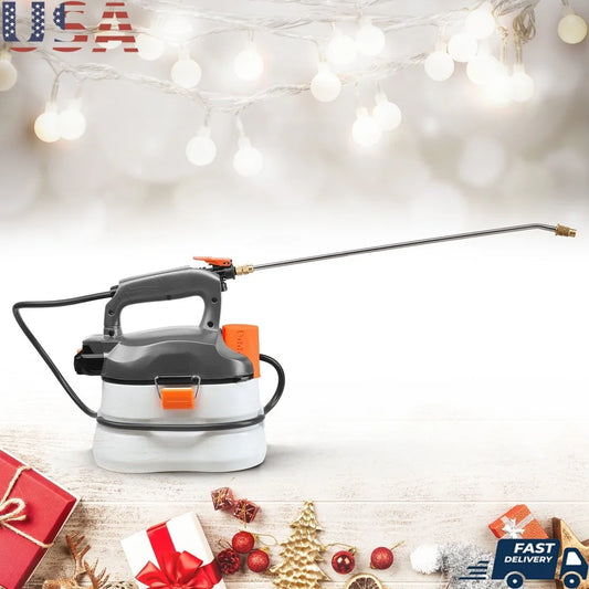 Cordless Electric Garden Sprayer 2.0Ah Lithium Battery 45PSI Pressure 110-120min Run Time 1 Gallon Capacity Lightweight 5lbs