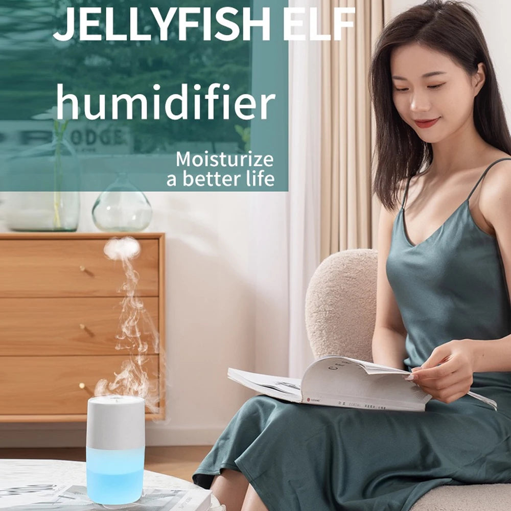 300ml Essential Oil Diffuser, Ultrasonic Humidifier & Air Purifier with 7 Color LED Night Light | Quiet Operation, Includes Rela