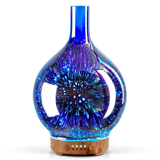Porseme 100ml 3D Essential Oil Diffuser, Cool Mist Humidifier Ultrasonic Aromatherapy Diffuser,Last 4h,Auto Shut-Off,Air Refresh