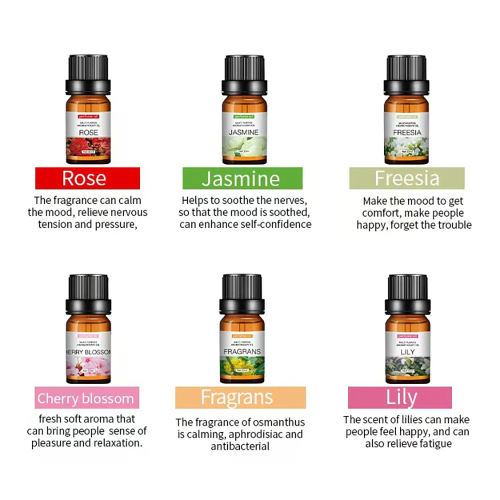 12pcs/box 10ml Incense Water Soluble Essential Oil,Wonderful Essential oils gift set option.