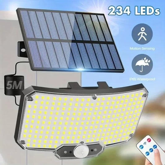 9900000LM LED Solar Street Lights With Motion Sensor Security Flood Lamp Waterproof Split Wall Lamps For Outdoor Garden Yard
