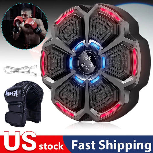 Intelligent Music Boxing Machine, Electronic Boxing Trainer, Music Workout Machine With 9 Speeds Punching Machine for Adults