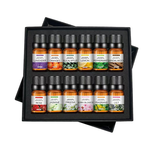 12pcs/box 10ml Incense Water Soluble Essential Oil,Wonderful Essential oils gift set option.